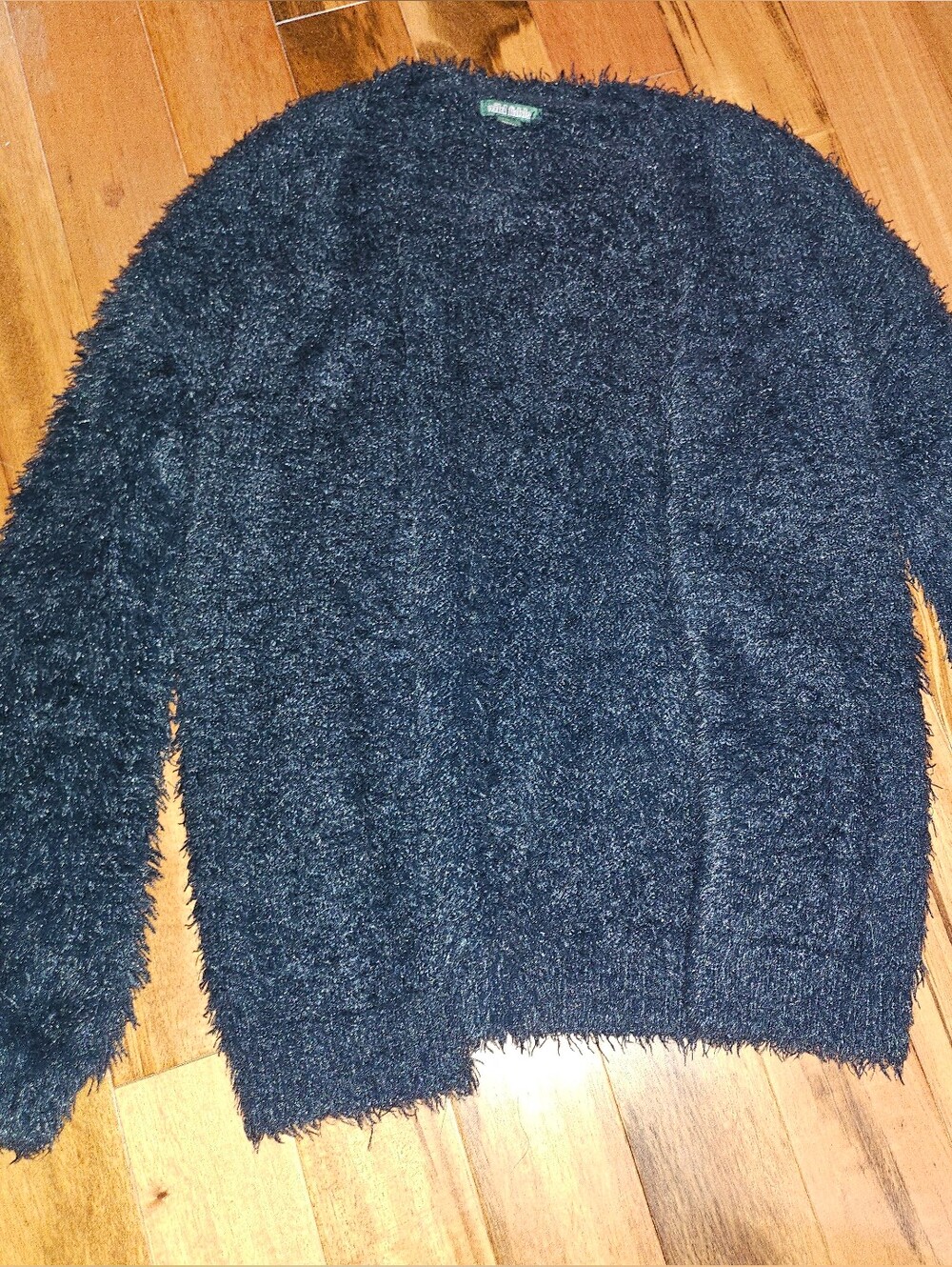wild fable Black Fuzzy Crew Neck Sweater
